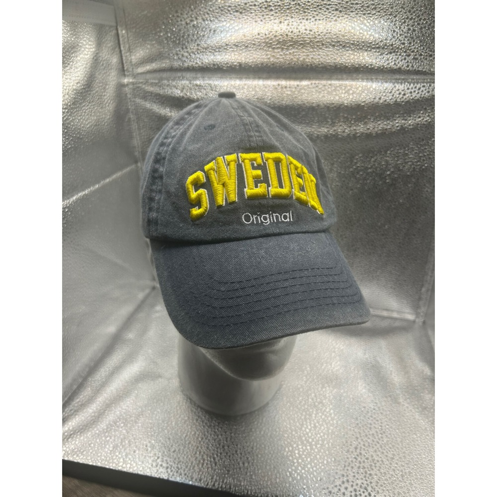 Robin Ruth Sweden Original Baseball Cap Navy Blue Yellow Embroidered Hat Mens OS